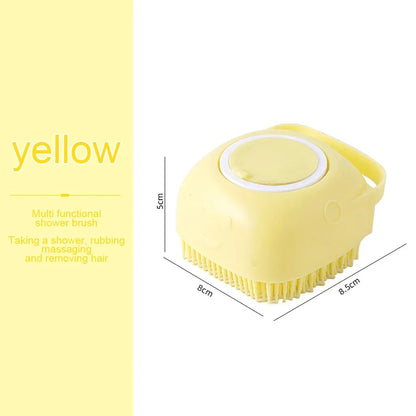 Pet Silicone Bath Foaming Massage Brush Bathroom Multifunctional Puppy Big Dog Cat Soft Safety Accessories for Dogs Cats Tools