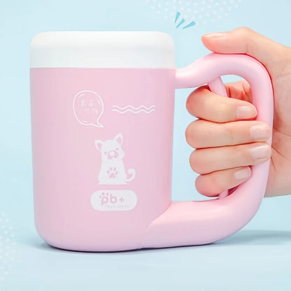 360° Dog Paw Cleaner Cup Portable Pet Paw Washer Soft Silicone Bristles Gentle Paw Cleaning Tool Muddy Paw Cleaner Home Outdoor