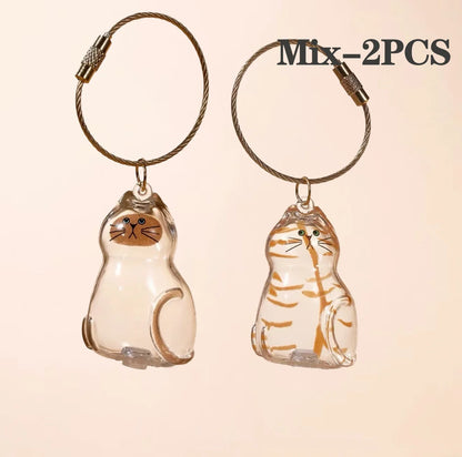 Pet Hair Keepsake Box Memorial Bottle for Cat Fur Storage Container for DIY Decoration Gift for Pet Lovers Home Display