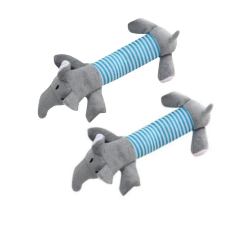 Molar Dog Toy Plush Supplies Fit For All Puppy Pet Squeak Chew Toy Funny Durable Chew Elephant Duck Pig Toy Pets Supplies Molar