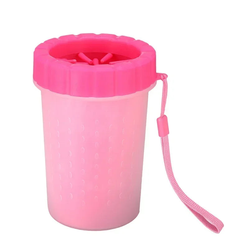 Dog Paw Cleaner Cat Puppy Foot Wash Cup Pet Paw Washer No Rub Automatic Foot Cleaner Portable Effective Pet Foot Washing Cup