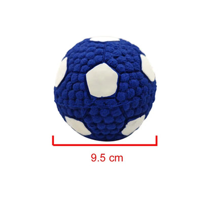 Soft Pet Ball Squeaky Toy For Small Large Dog Rugby Tennis Volleyball Football Basketball Latex Tooth Cleaning Training Toys