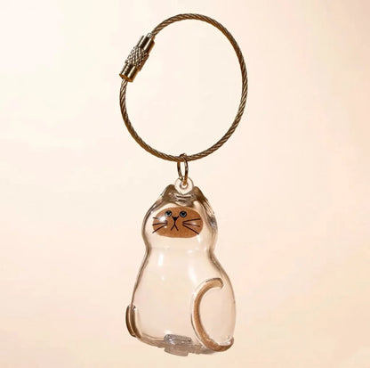 Pet Hair Keepsake Box Memorial Bottle for Cat Fur Storage Container for DIY Decoration Gift for Pet Lovers Home Display