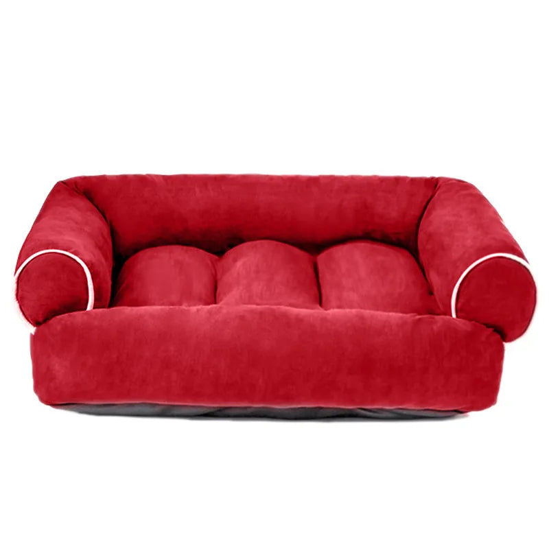 For deerskin velvet pet dog sofa, autumn and winter deep sleep kennel