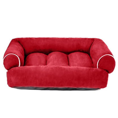 For deerskin velvet pet dog sofa, autumn and winter deep sleep kennel