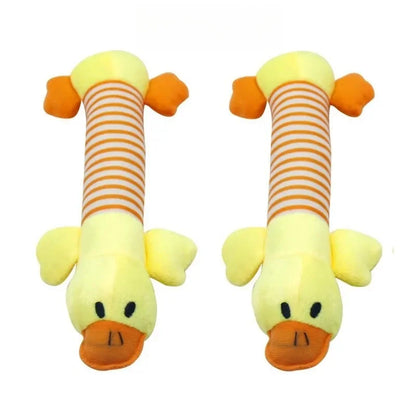 Molar Dog Toy Plush Supplies Fit For All Puppy Pet Squeak Chew Toy Funny Durable Chew Elephant Duck Pig Toy Pets Supplies Molar