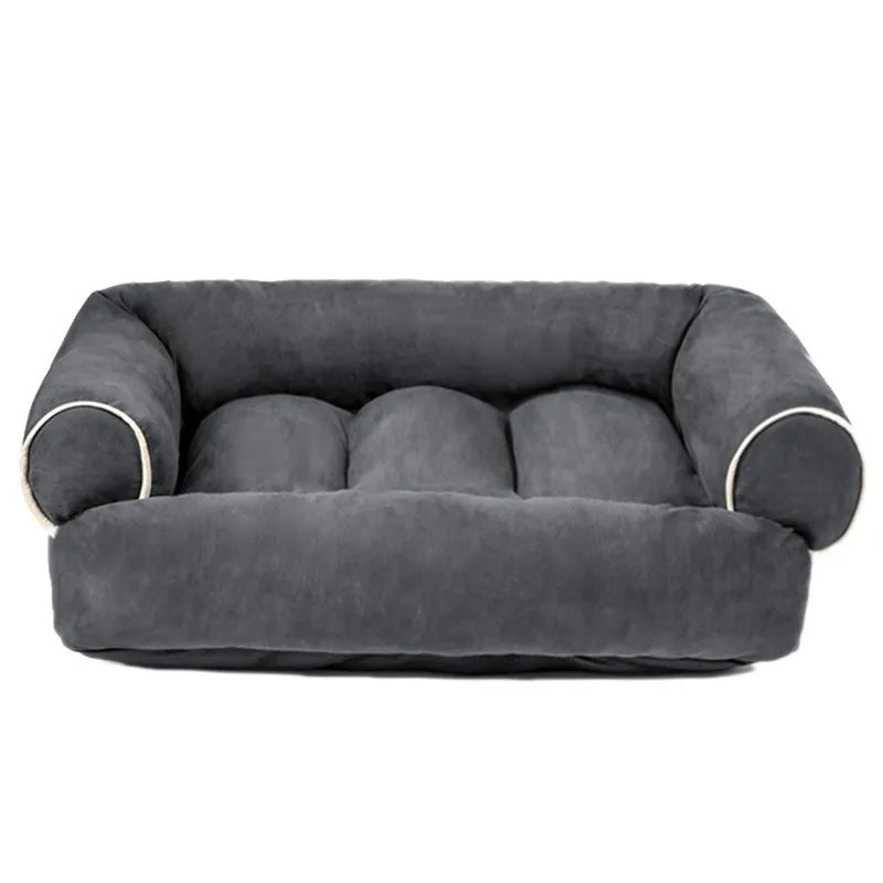 For deerskin velvet pet dog sofa, autumn and winter deep sleep kennel