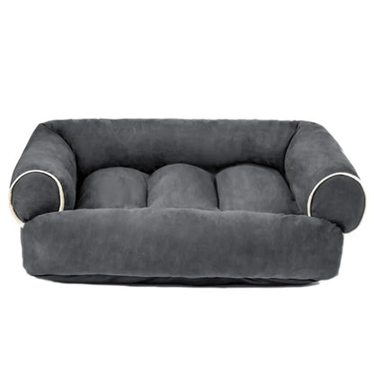For deerskin velvet pet dog sofa, autumn and winter deep sleep kennel