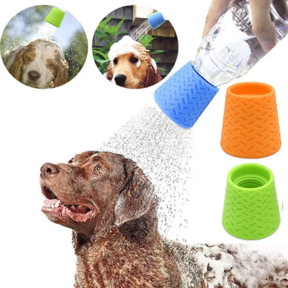 Pet Bathing Tool Soft Silicone Shower Head with Quick Cleaning Feature for Pets