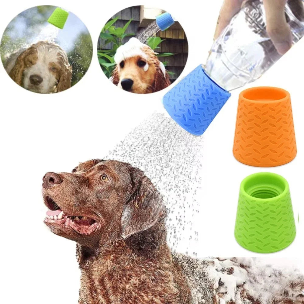 Pet Bathing Tool Soft Silicone Shower Head with Quick Cleaning Feature for Pets