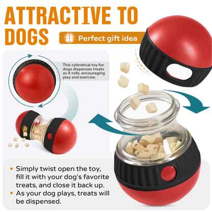 Interactive Dog Toy for Small Medium Large Dogs Cats Treat Dispenser Leaking Food Slow Feeder Pets Ball Toys Labrador Supplies