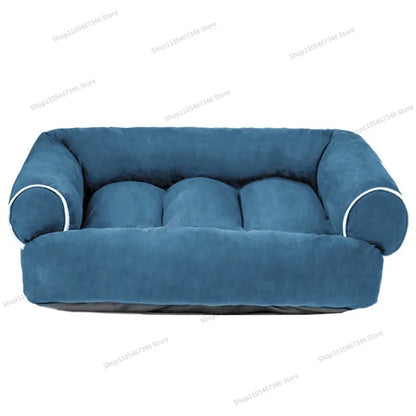 For deerskin velvet pet dog sofa, autumn and winter deep sleep kennel