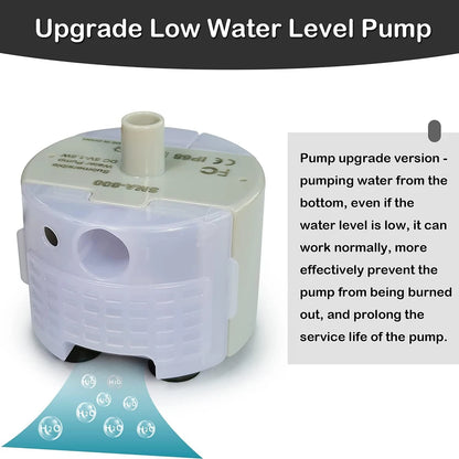1pc Water Pump For Pet Fountain Stainless Steel Water Feeder Water Pump SMA-800 Ultra-Quiet USB（No Plug Only Water Pump ）