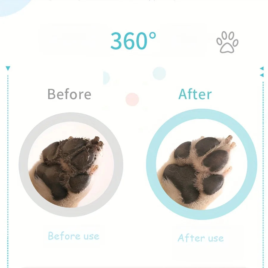 360° Dog Paw Cleaner Cup Portable Pet Paw Washer Soft Silicone Bristles Gentle Paw Cleaning Tool Muddy Paw Cleaner Home Outdoor