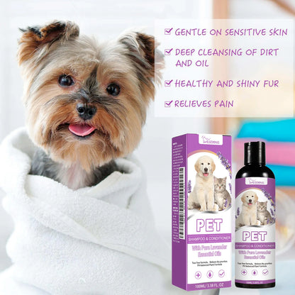 Puppy Kitten Shampoo PH Balanced Moisturizing Coat Anti Mite Flea Killer Relieve Dry Itchy Skin Fragrance Pet Grooming Body Wash