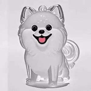 Pet Hair Memorial Resin Storage Capsule Creative Cat/Dog Hair Pendant Unique Keychain Novel Trendy Souvenir Car Decorate Gift