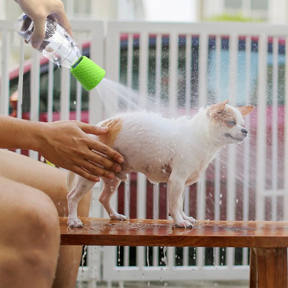 Pet Bathing Tool Soft Silicone Shower Head with Quick Cleaning Feature for Pets
