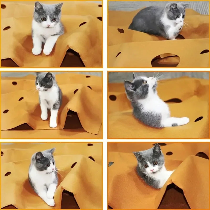 Pet Training Activity Cat Mat Litter Pad Playing Game Rug Scratch Resistant Climbing Frame Collapsible Bite Proof Cat Toy Mat