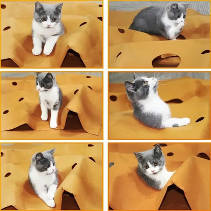 Pet Training Activity Cat Mat Litter Pad Playing Game Rug Scratch Resistant Climbing Frame Collapsible Bite Proof Cat Toy Mat