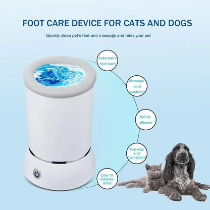 Automatic Dog Paw Cleaner Electric Pet Foot Washer Massager USB Charging for Small Medium Large Dogs Pet Foot Washer Cup