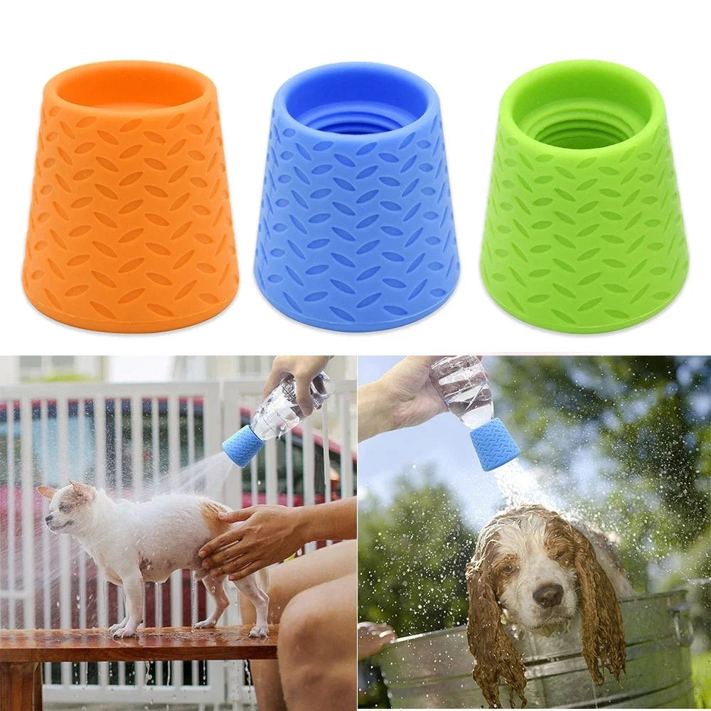 Pet Bathing Tool Soft Silicone Shower Head with Quick Cleaning Feature for Pets