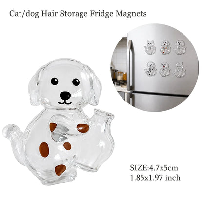 Pet Hair Memorial Resin Storage Capsule Creative Cat/Dog Hair Pendant Unique Keychain Novel Trendy Souvenir Car Decorate Gift