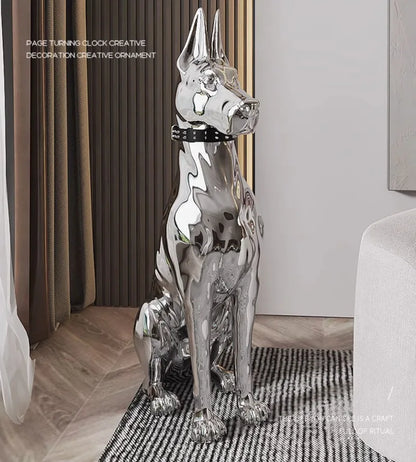 Dog Sculptures Statue Large Luxury Creative Figurines Modern Nordic Figurine Living Room Sculpture Sofa Beside Home Decoration