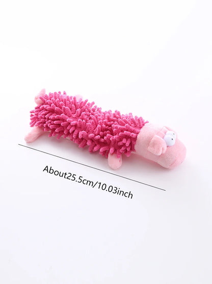 Pet dog toy sound plush toy mop fur shell frog hippo teeth grinding supplies