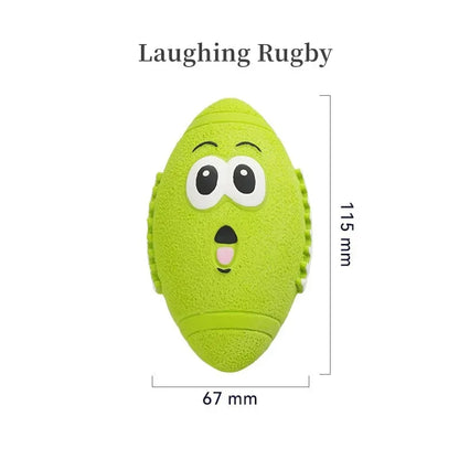 Soft Pet Ball Squeaky Toy For Small Large Dog Rugby Tennis Volleyball Football Basketball Latex Tooth Cleaning Training Toys