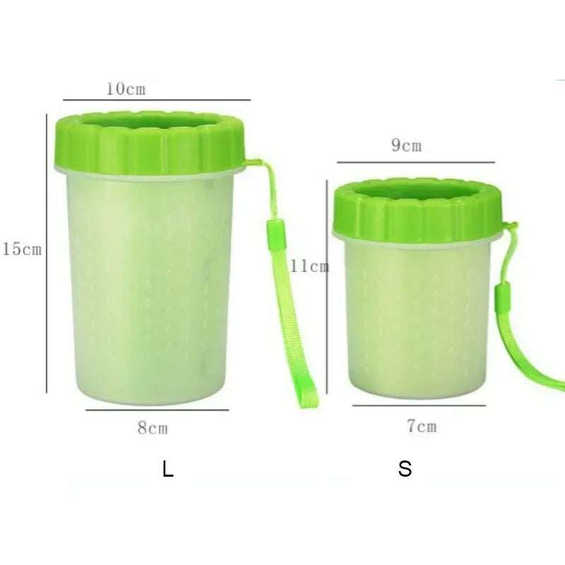 Dog Paw Cleaner Cat Puppy Foot Wash Cup Pet Paw Washer No Rub Automatic Foot Cleaner Portable Effective Pet Foot Washing Cup
