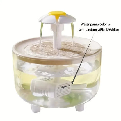 USB Electric Mute 1L Pet Water Fountain Automatic Cat Drink Bowl Filter Pet Drinking Dispenser Drinker For Cats Water Filter