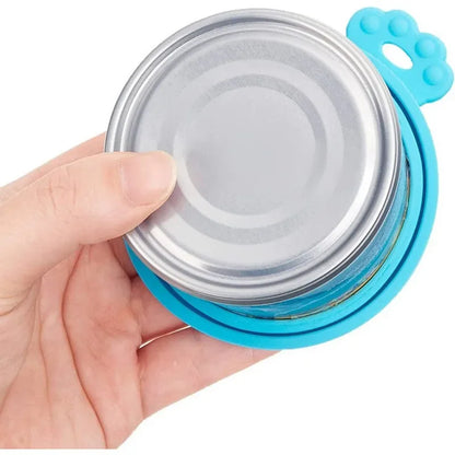 Silicone Canned Lid Sealed Feeders Food Can Lid For Puppy Dog Cat Storage Top Cap Reusable Cover Lid Health Pet Daily Supplies