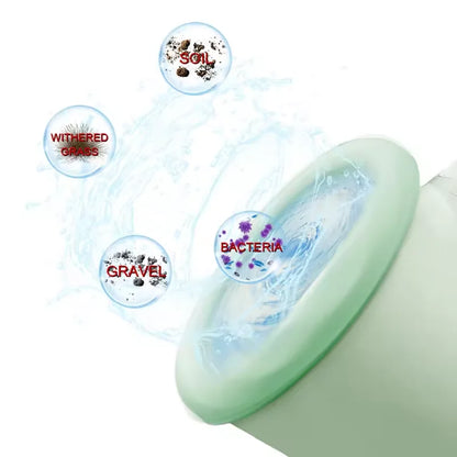 Automatic Pet Paw Cleaner Portable Foot Cleaner Dog Paw Cleaner Cup Silicone Brushes Foot Washer for Dog Pet Cleaning Product