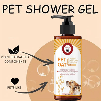 Pet Shampoo; Cleans Hair, Removes Odors, Makes Hair Soft and Not Dull, Has a Long-Lasting Fragrance, Is Specifically Designed for Pets, Suitable for Bathing Dogs and Cats