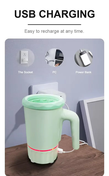 Automatic Pet Paw Cleaner Portable Foot Cleaner Dog Paw Cleaner Cup Silicone Brushes Foot Washer for Dog Pet Cleaning Product