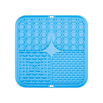Pet Lick Silicone Mat Slow Feeder Dog Food Plate Bathing Distraction Sucker Training Feeder for Dogs Kitchen Supplies