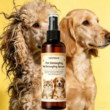 50ML Pet Detangling Spray Professional Leave-in Conditioner for Cats Dogs Anti-Static Remove Knots Mats Deep Nourish Pet Hair