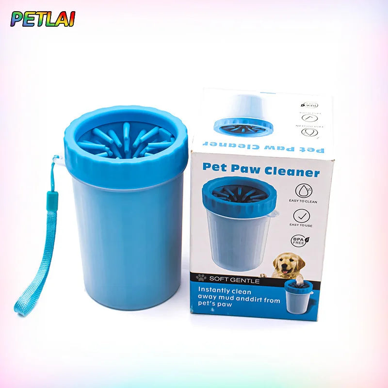 Dog Paw Cleaner Foot Rotate Deep Wash Cup Housebreak Cat Paw Cleaning Cup Cleaning Dirty Mud Automatic Pet Foot Paw Washing Cup