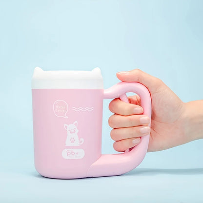 360° Dog Paw Cleaner Cup Portable Pet Paw Washer Soft Silicone Bristles Gentle Paw Cleaning Tool Muddy Paw Cleaner Home Outdoor
