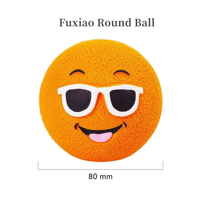 Soft Pet Ball Squeaky Toy For Small Large Dog Rugby Tennis Volleyball Football Basketball Latex Tooth Cleaning Training Toys